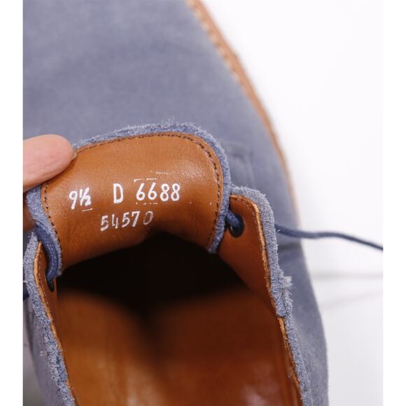 Allen Edmonds Cove Drive Blue Suede Derby Dress Shoes Men\'s US 9 D main image 8